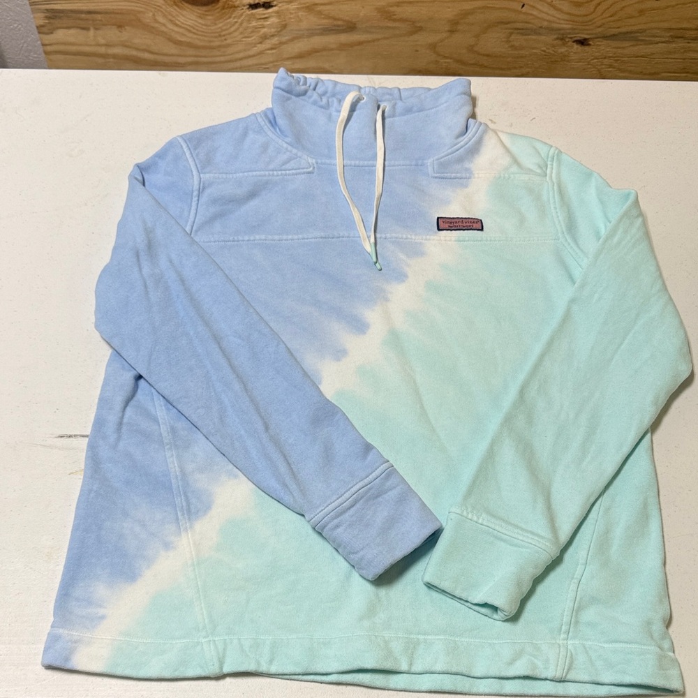 Vineyard Vines Shep Short size s Blue and White Pullover